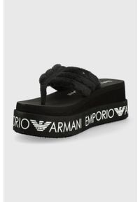 Emporio Armani Underwear japonki kolor czarny. Kolor: czarny. Materiał: materiał. Wzór: gładki #3