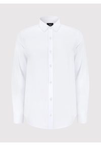 Pako Lorente - PAKO LORENTE – Elegancka biała koszula męska w fasonie Regular. Okazja: na ślub cywilny, na wesele. Kolor: biały. Materiał: bawełna, poliester. Styl: elegancki #2