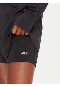 Reebok Szorty sportowe RK25186CCW Czarny Slim Fit. Kolor: czarny. Materiał: syntetyk #3