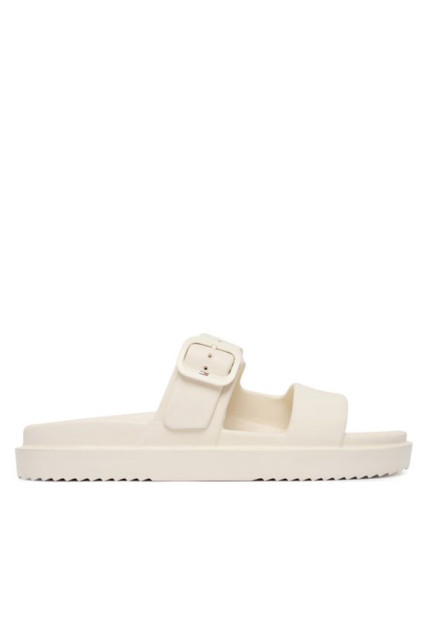 TOMMY HILFIGER - Tommy Hilfiger Klapki FW0FW08953 Biały. Kolor: biały. Materiał: syntetyk