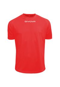 Koszulka piłkarska dla dorosłych Givova One. Kolor: czerwony. Sport: piłka nożna