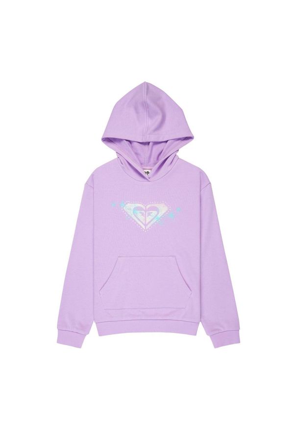 Roxy - Bluza z kapturem dla Dziewczynki SURF FEELING TERRY Fioletowy. Okazja: na co dzień. Typ kołnierza: kaptur. Kolor: fioletowy. Materiał: poliester, bawełna, tkanina. Sezon: lato. Styl: casual