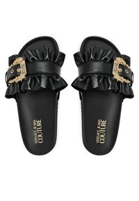 Versace Jeans Couture Klapki 76VA3SM5 Czarny. Kolor: czarny. Materiał: skóra #5