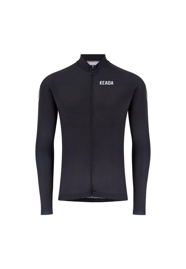 KEADA SPORTS - Damska koszulka kolarska z długim rękawem – Czarna. Kolor: czarny. Długość rękawa: długi rękaw. Długość: długie. Sport: kolarstwo