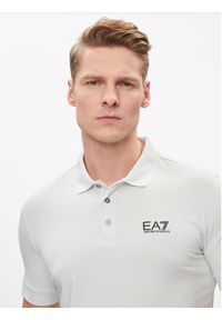 EA7 Emporio Armani Polo 8NPF04 PJM5Z 1133 Szary Regular Fit. Typ kołnierza: polo. Kolor: szary. Materiał: bawełna #3