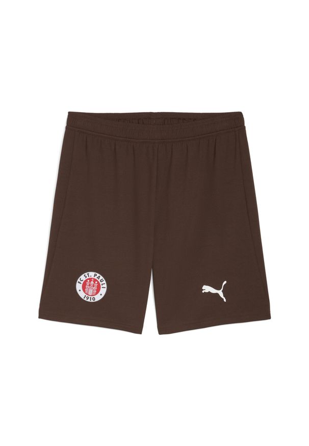 Puma - Męskie szorty FC St. Pauli 25/26 PUMA Espresso Brown. Kolor: brązowy. Materiał: tkanina. Sport: piłka nożna