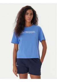 Kappa T-Shirt Frega 351M1KW Turkusowy Regular Fit. Kolor: turkusowy. Materiał: bawełna #1
