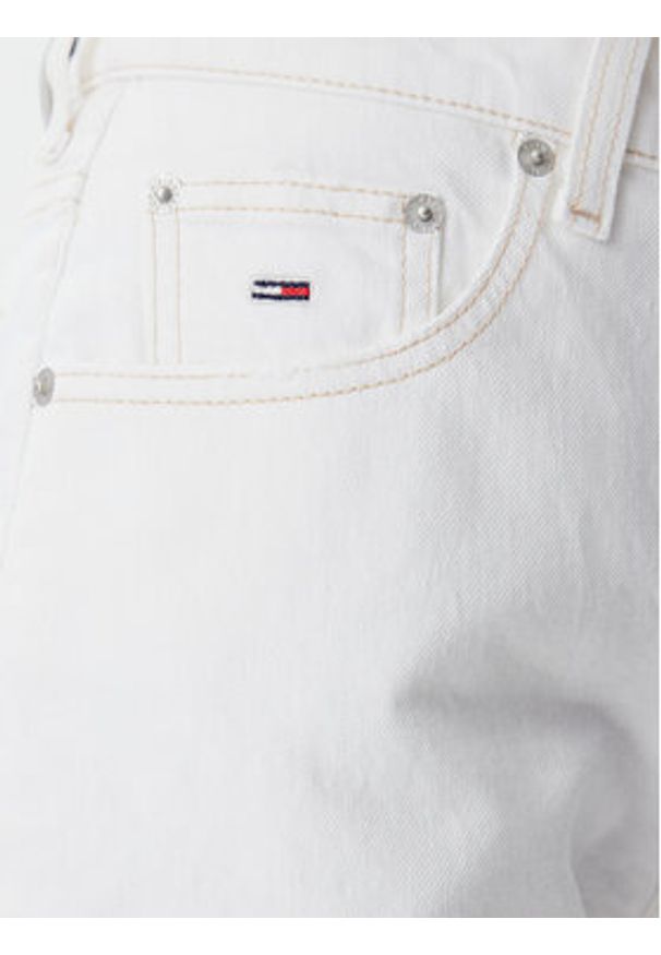 Tommy Jeans Szorty jeansowe DW0DW20093 Écru Mom Fit. Materiał: bawełna