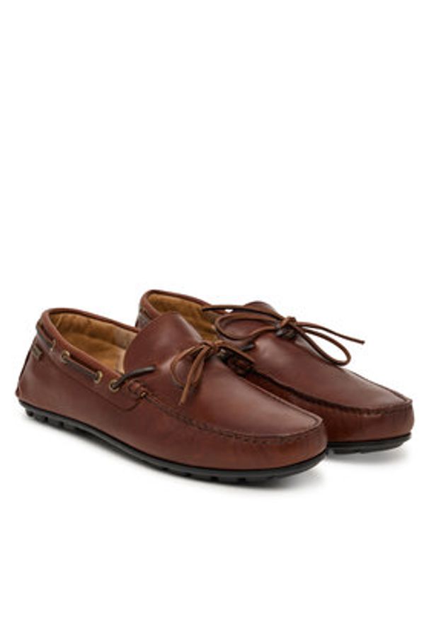 Barbour Mokasyny Courage Driving MFO0796BR78 Brązowy. Kolor: brązowy. Materiał: skóra