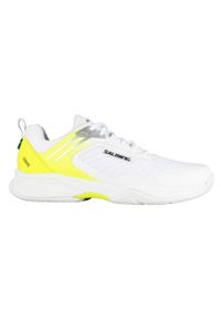 SALMING - Buty halowe Salming Fusion Pro. Kolor: biały, żółty, wielokolorowy. Sport: piłka ręczna