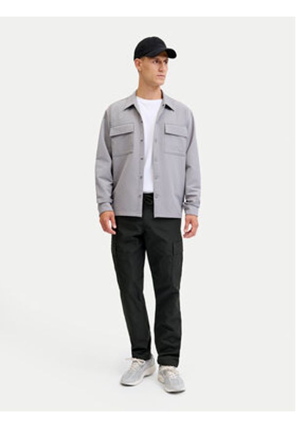 Jack & Jones Spodnie materiałowe Kane 12278911 Czarny Relaxed Fit. Kolor: czarny. Materiał: syntetyk