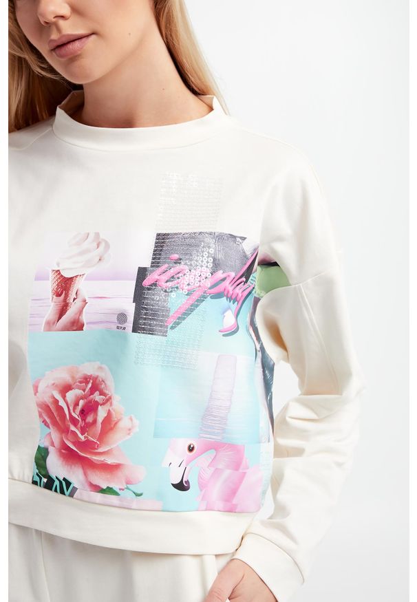 Ice Play - Bluza dresowa damska ICE PLAY. Materiał: dresówka