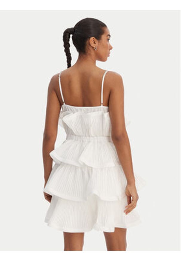 Fracomina Sukienka koktajlowa FQ26SD1007W83101 Biały Regular Fit. Kolor: biały. Materiał: syntetyk. Styl: wizytowy