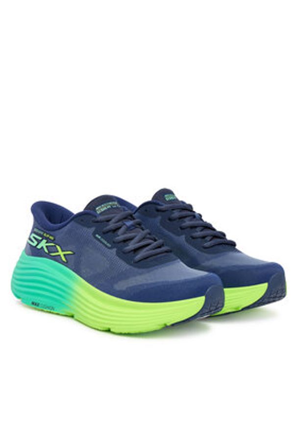 skechers - Skechers Buty do biegania Max Cushioning Endeavour 129473/NVLM Granatowy. Kolor: niebieski. Materiał: materiał