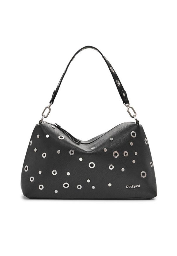 Desigual Torebka 25SAXP96 Czarny. Kolor: czarny. Materiał: skórzane