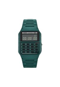 Zegarek Casio. Kolor: zielony. Styl: vintage