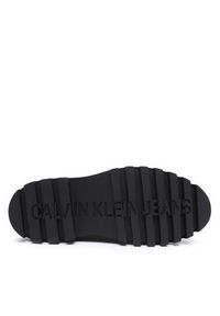 Calvin Klein Jeans Sztyblety Flatform Chelsea Boot YW0YW00850 Biały. Kolor: biały. Materiał: skóra