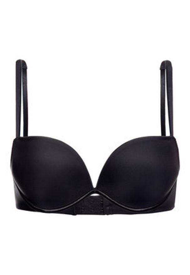 Wonderbra Biustonosz push-up WB008144 Czarny. Kolor: czarny. Materiał: syntetyk. Rodzaj stanika: push-up