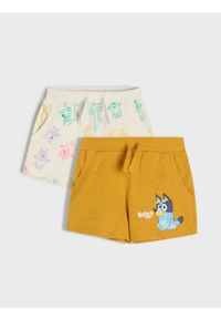 Sinsay - Bawełniane szorty 2 pack Bluey - żółty. Kolor: żółty. Materiał: bawełna #1