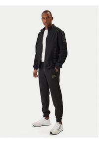 EA7 Emporio Armani Spodnie dresowe 7M001341 AF21099 Czarny Regular Fit. Kolor: czarny. Materiał: syntetyk, dresówka #4