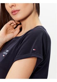 TOMMY HILFIGER - Tommy Hilfiger T-Shirt UW0UW04525 Granatowy Relaxed Fit. Kolor: niebieski. Materiał: bawełna