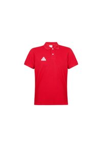 PEAK - Polo Peak coton. Typ kołnierza: polo. Kolor: czerwony. Materiał: tkanina #1