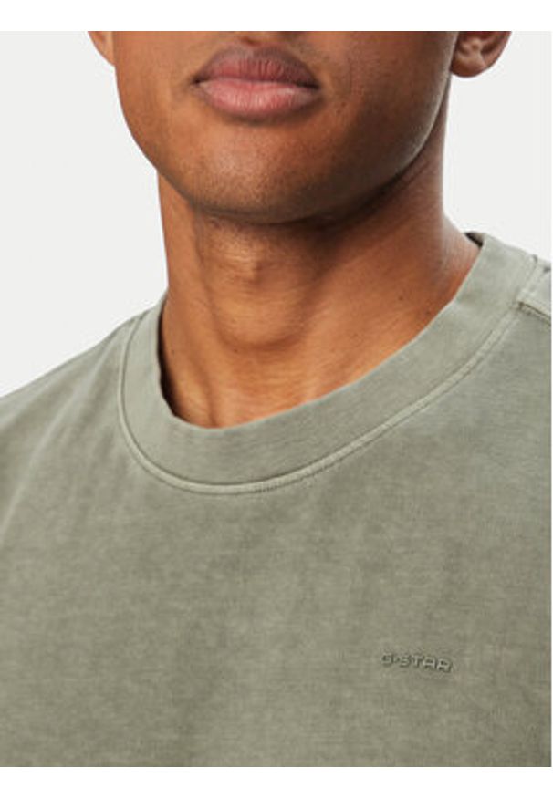 G-Star RAW - G-Star Raw T-Shirt Base D28588-E517 Zielony Regular Fit. Kolor: zielony. Materiał: bawełna