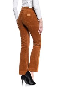 Wrangler - SPODNIE DAMSKIE WRANGLER FLARE TOBACCO BROWN W233A281A #9