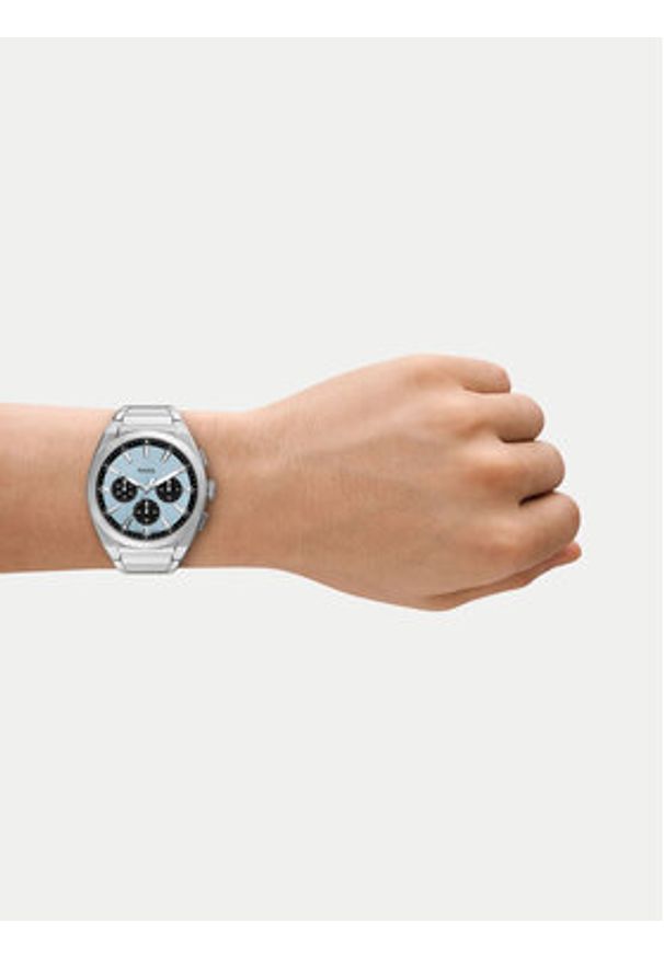 Fossil Zegarek Everett Chronograph FS6105 Srebrny. Kolor: srebrny