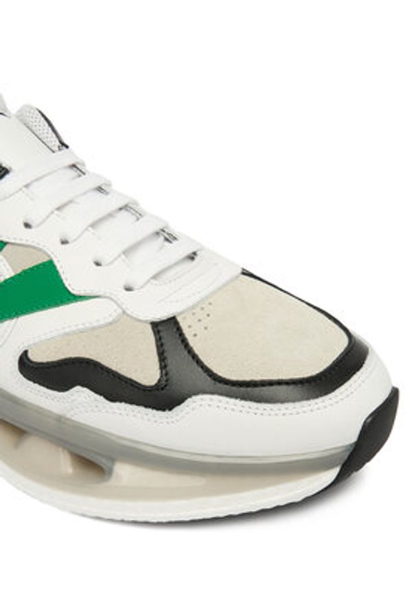 Iceberg Sneakersy IU180803 Zielony. Kolor: biały. Materiał: skóra