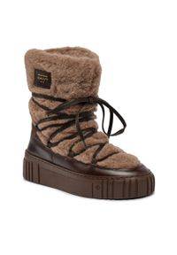 GANT - Śniegowce Gant Snownmont Mid Boot 27541370 Taupe/Dark Brown. Kolor: brązowy #1