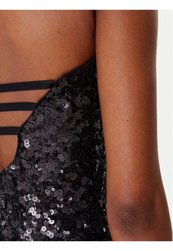 Pinko - PINKO Sukienka wieczorowa 105527 A2Q4 Czarny Regular Fit. Kolor: czarny. Materiał: syntetyk. Styl: wizytowy