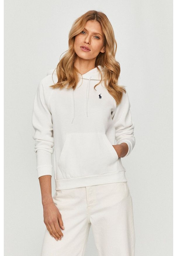 Polo Ralph Lauren - Bluza. Okazja: na co dzień. Typ kołnierza: polo. Kolor: biały. Styl: casual