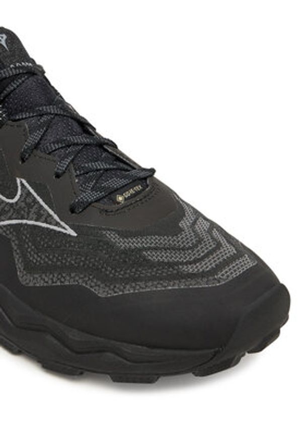 Mizuno Buty do biegania Wave Daichi 9 Gtx J1GJ2556 Czarny. Kolor: czarny. Materiał: skóra. Model: Mizuno Wave
