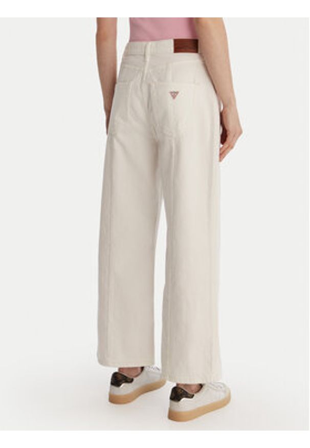 Guess Jeansy W6RA1H D6521 Biały Wide Leg. Kolor: biały