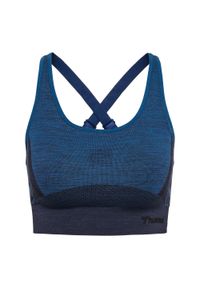 Stanik fitness cardio Hummel hmlClea. Kolor: niebieski. Sport: fitness