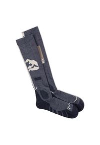 Buff - Skarpetki sportowe dla dorosłych Merino Heavyweight Over The Calf Socks. Kolor: niebieski. Materiał: wełna, elastan, poliamid. Sport: narciarstwo, turystyka piesza #2