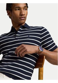 Polo Ralph Lauren Polo 710B17976001 Granatowy Regular Fit. Typ kołnierza: polo. Kolor: niebieski. Materiał: bawełna #3