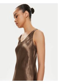 Max Mara Leisure Sukienka codzienna Talete 2416221078 Brązowy Regular Fit. Okazja: na co dzień. Kolor: brązowy. Materiał: wiskoza. Typ sukienki: proste. Styl: casual #4
