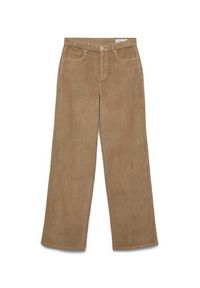 Vero Moda Spodnie materiałowe Tessa 10315350 Beżowy Wide Leg. Kolor: beżowy. Materiał: bawełna #3