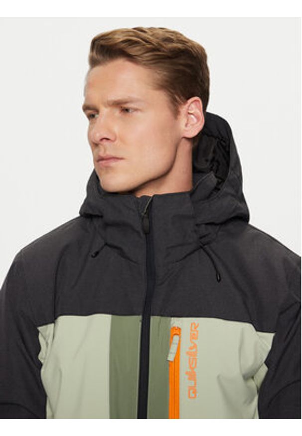 Quiksilver Kurtka narciarska Dawson EQYTJ03451 Zielony Slim Fit. Kolor: zielony. Materiał: syntetyk. Sport: narciarstwo