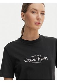Calvin Klein Jeans T-Shirt NYC Logo LV047F810G Czarny Classic Fit. Kolor: czarny. Materiał: bawełna #5