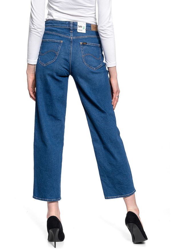 Lee - LEE WIDE LEG DAMSKIE SPODNIE JEANSOWE L30SLTYM 112106639
