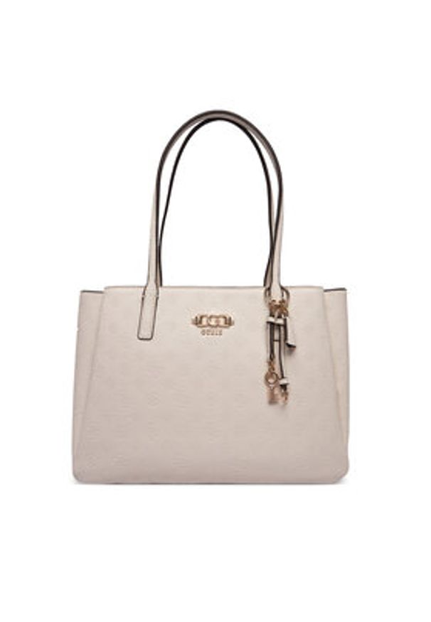 Guess Torebka Anise HWPD99 16230 Écru. Kolor: kremowy. Materiał: skórzane