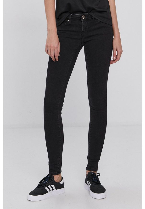 only - Only Jeansy damskie high waist. Stan: podwyższony. Kolor: czarny