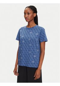 Guess T-Shirt V5GI16 I3Z14 Granatowy Regular Fit. Kolor: niebieski. Materiał: bawełna