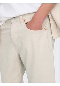 Only & Sons Szorty jeansowe Edge 22026558 Écru Regular Fit. Materiał: bawełna #4