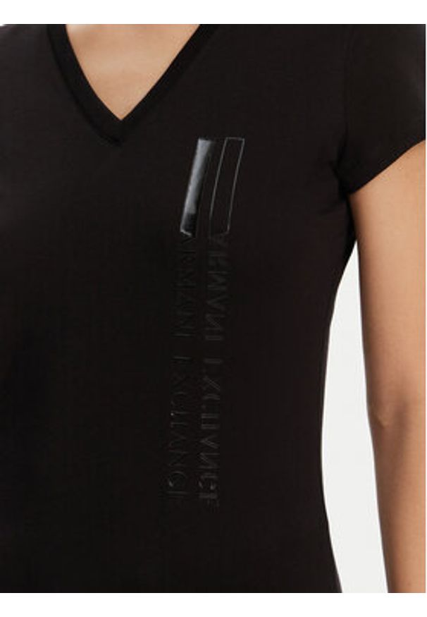 Armani Exchange T-Shirt XW000529 AF10356 UC001 Czarny Slim Fit. Kolor: czarny. Materiał: bawełna