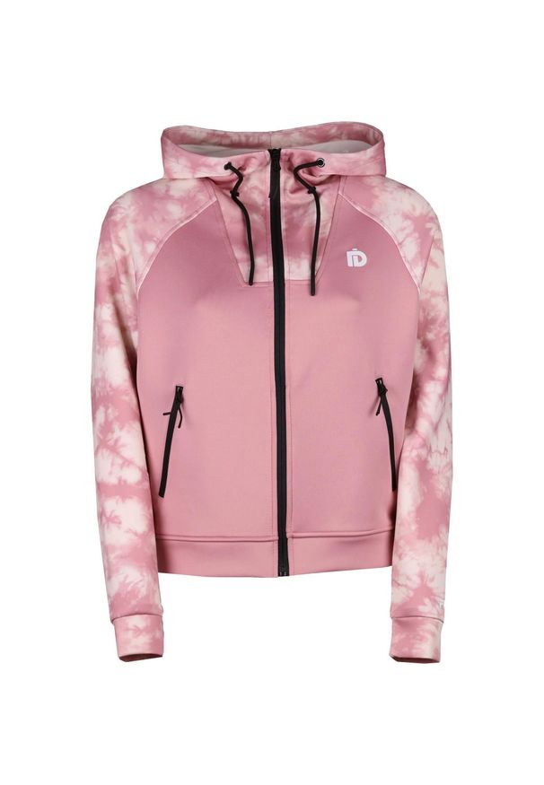 FUNDANGO - Bluza damska Fundango Draug z kapturem. Typ kołnierza: kaptur. Kolor: różowy. Materiał: polar