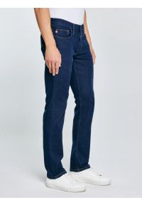 Big-Star - Jeansy męskie dopasowane granatowe Terry 556. Stan: obniżony. Kolor: niebieski. Styl: klasyczny #5